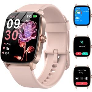Smartwatch with Pink Band